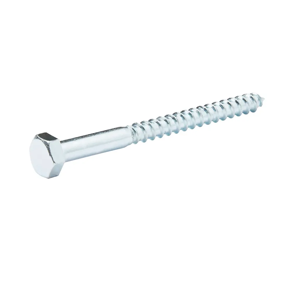 Tirefonds DIN 571 zingués 10x120 mm - 10 pièces
