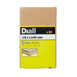 Tirefonds DIN 571 zingués 8x140 mm - 50 pièces