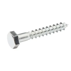Tirefonds DIN 571 zingués 6x40 mm - 200 pièces