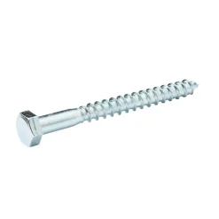 Tirefonds DIN 571 zingués 8x80 mm - 10 pièces