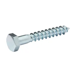 Tirefonds DIN 571 zingués 6x40 mm - 10 pièces
