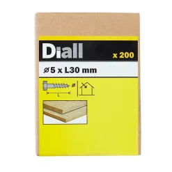 Tirefonds DIN 571 zingués 5x30 mm - 200 pièces