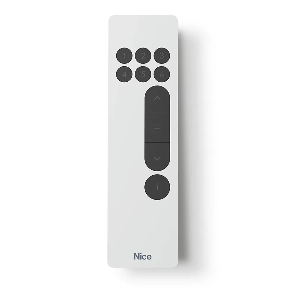 Télécommande NICE DOMI P6 blanche pour volets roulants
