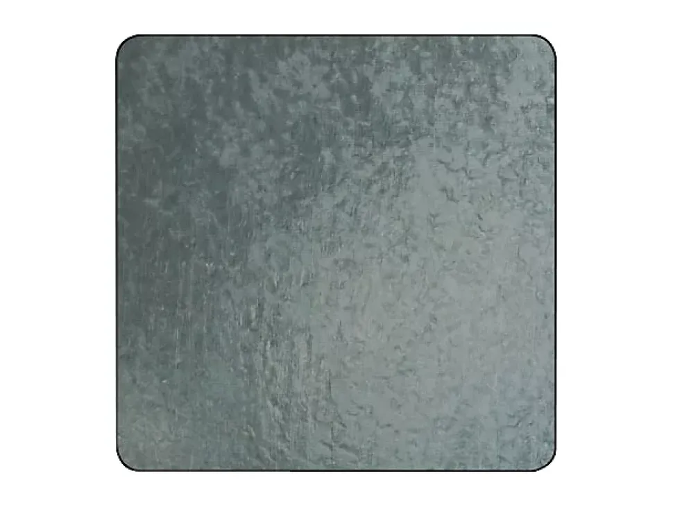 Tôle acier galvanisé lisse Ep. 1 mm, 50 x 25 cm
