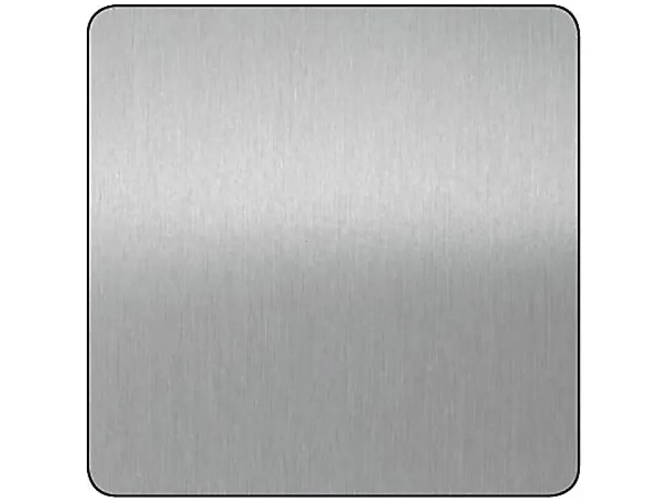 Tôle aluminium anodisé lisse argent brossé 50 x 25 cm