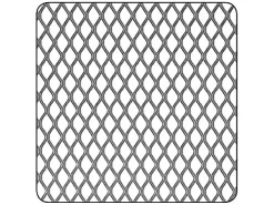 Tôle métal déployé acier brut Mailles 6 x 3,3 mm, 50 x 25 cm