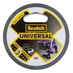 Toile de réparation universel Scotch noir, 48mm x 25 m