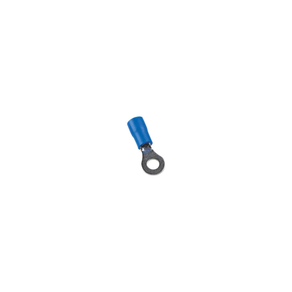 Tol-16-6 Sachet De 100 Cosses Rondes Isolées Bleues Pour Fil 16mm² - Trou M6 - diamètre 6.4mm - Arvi