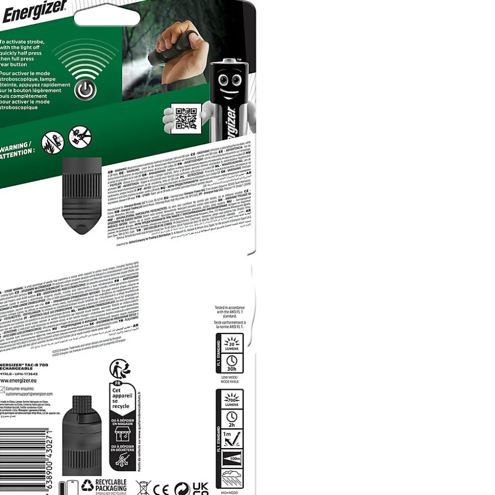 Torche tactical 700 rechargeable Energizer