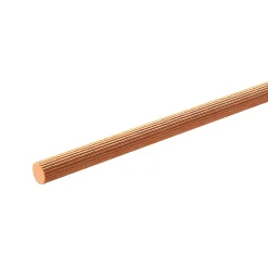 Tourillon en hêtre strié Ø12 mm L.1 m
