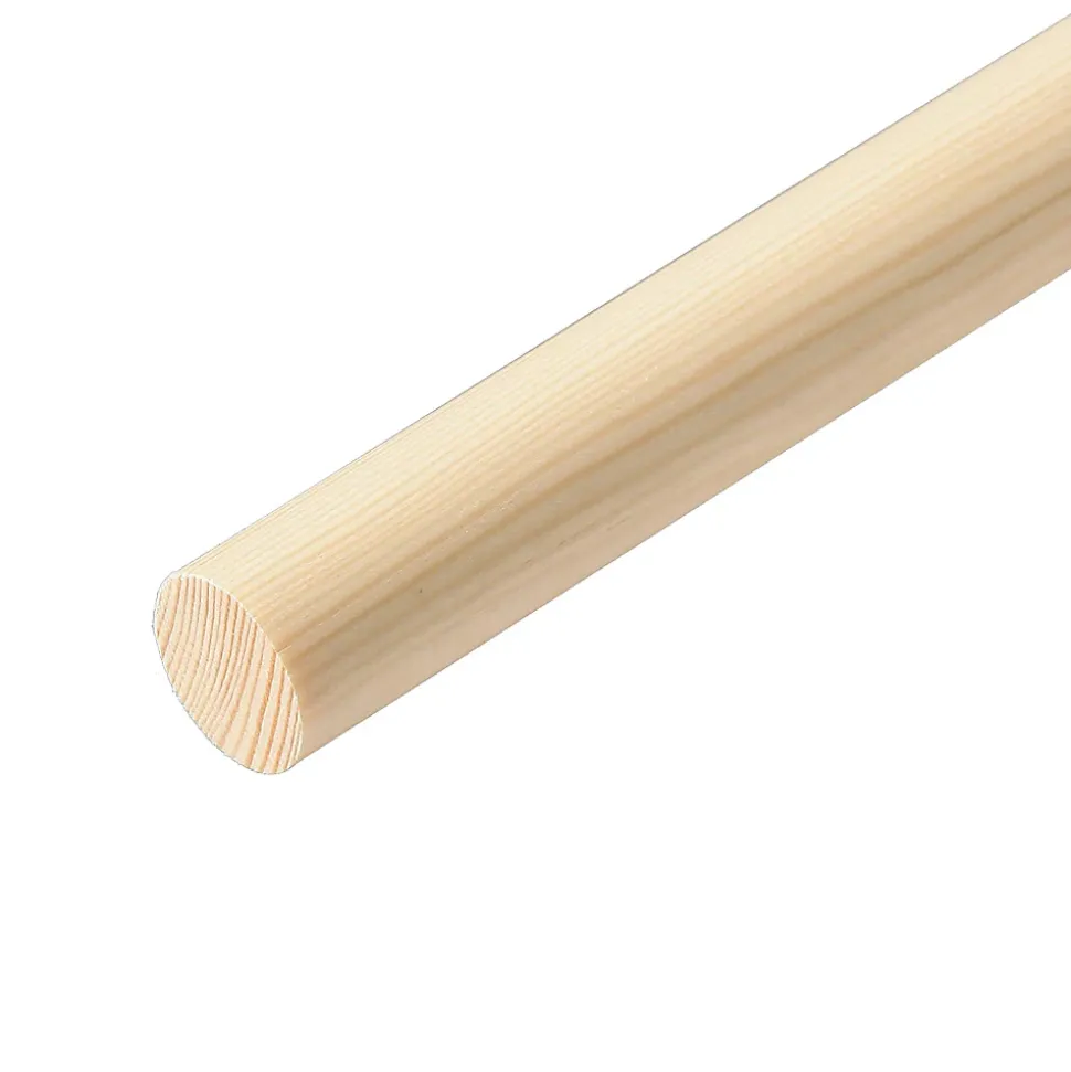 Tourillon raboté en pin Ø28 mm L.2,4 m