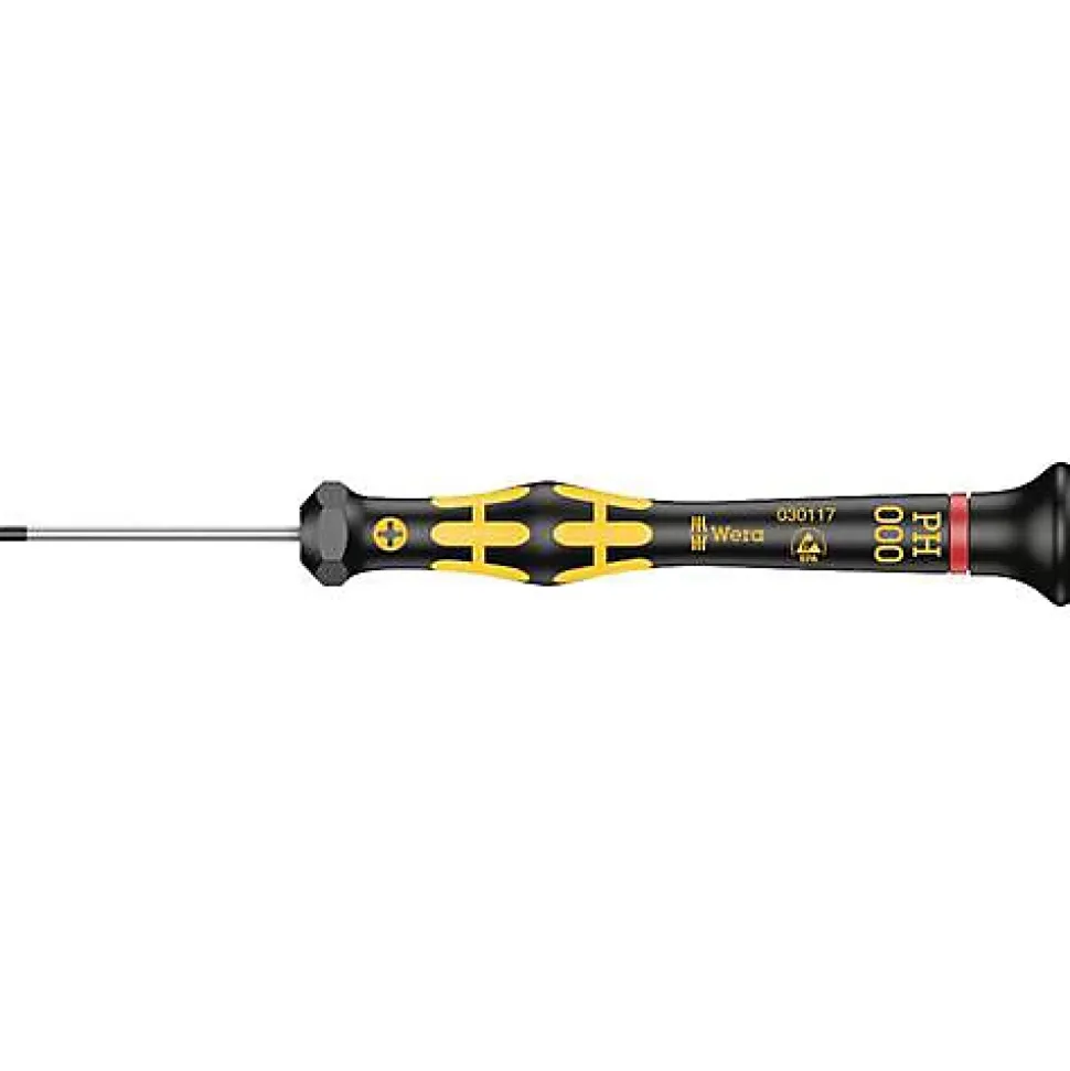 Tournevis cruciforme antistatique PH 000 Wera 05030117001 - 137 mm