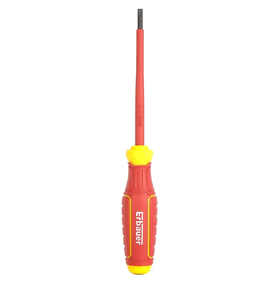 Tournevis d'électricien VDE plat SL100 x 4 mm Erbauer