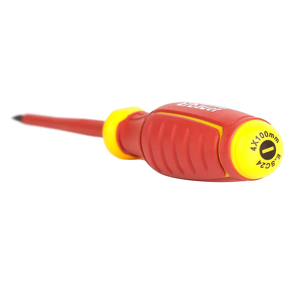 Tournevis d'électricien VDE plat SL100 x 4 mm Erbauer