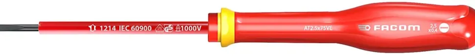 Tournevis Facom Protwist isolé 1000V Plat 2,5x50 mm