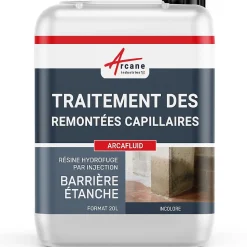 Traitement par injection des murs humides - ARCAFLUID - 20 L - ARCANE INDUSTRIES