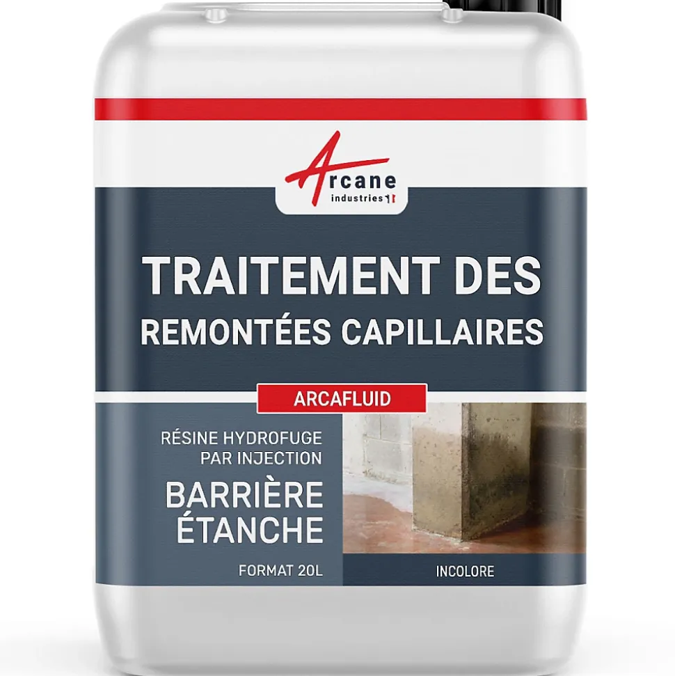 Traitement par injection des murs humides - ARCAFLUID - 20 L - ARCANE INDUSTRIES