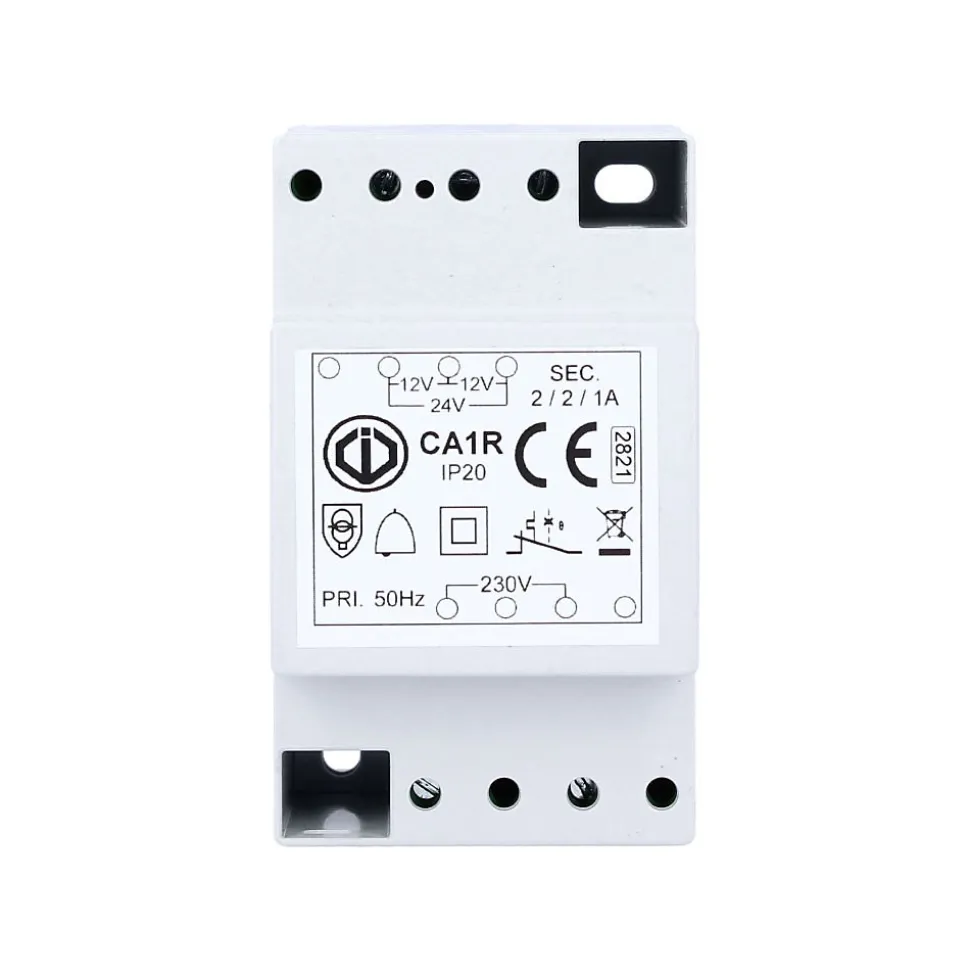 Transformateur 12-24 V 1-2 A - Classe Ii - Ca1r