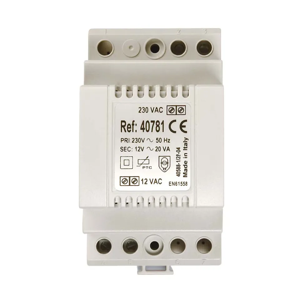 Transformateur 230 Vac - 12 Vac - 1,5 A - Aip-40781