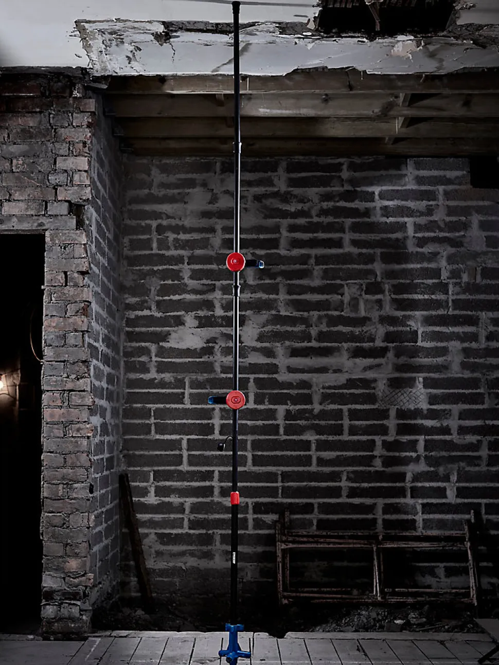 Trépied Erbauer Lewo-tripod réglable noir et bleu
