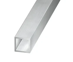 Tube carré aluminium brut 20 x 20 mm, 2 m