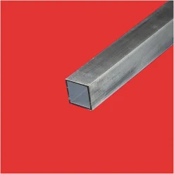 Tube carré aluminium 25x25 ep 2 mm, Longueur : 2 metres - Comment Fer