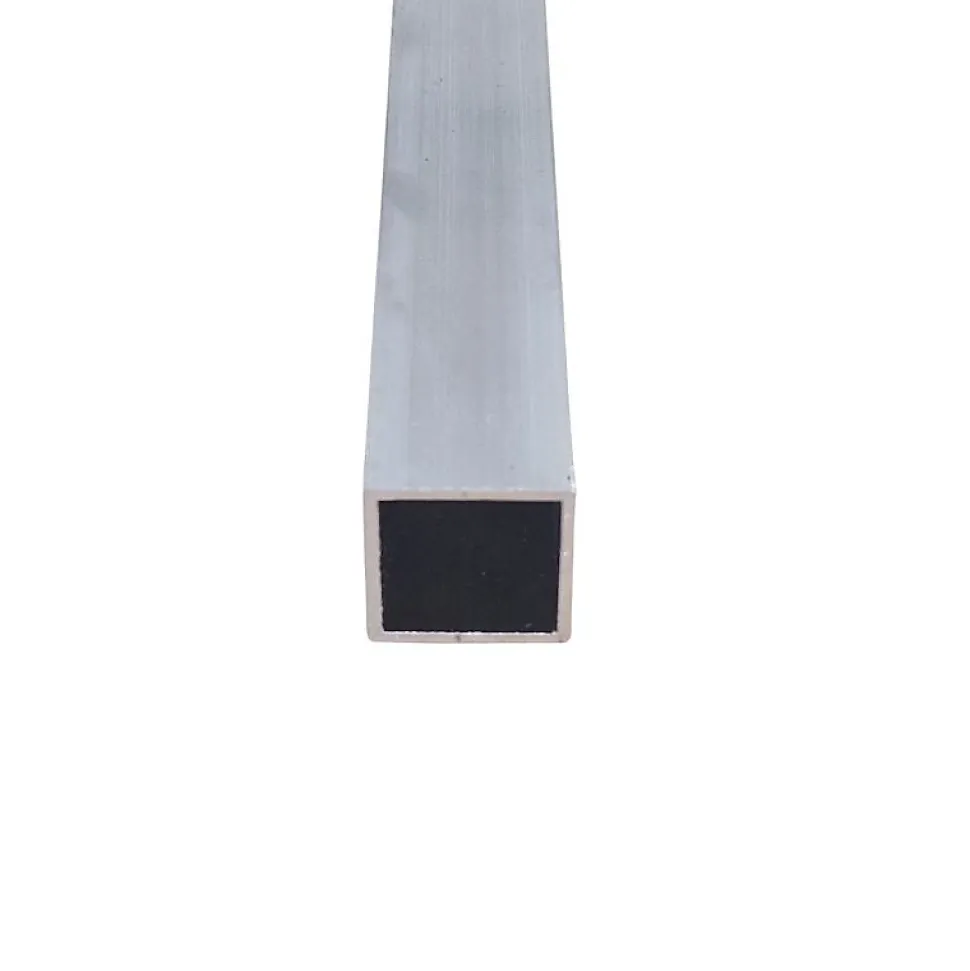 Tube carré aluminium 25x25 ep 2 mm, Longueur : 2 metres - Comment Fer