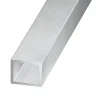 Tube rectangulaire aluminium brut, 12 x 10 mm, 1 m
