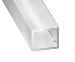 Tube rectangulaire aluminium argent 4 cm CQFD
