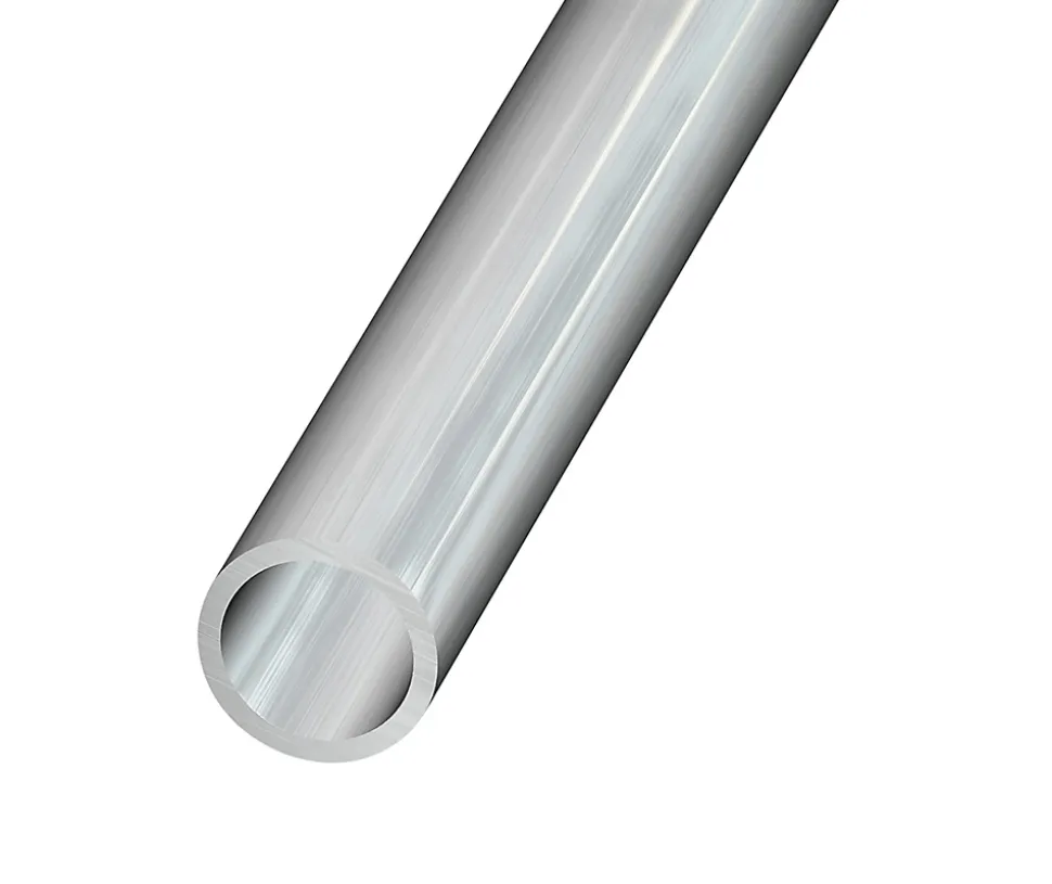 Tube rond aluminium brut 8 x 1,5 mm, 1 m