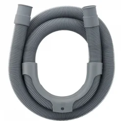 Tuyau de vidange, d'évacuation universel pour machine à laver, lave vaisselle - Gris - 2 m - Linxor