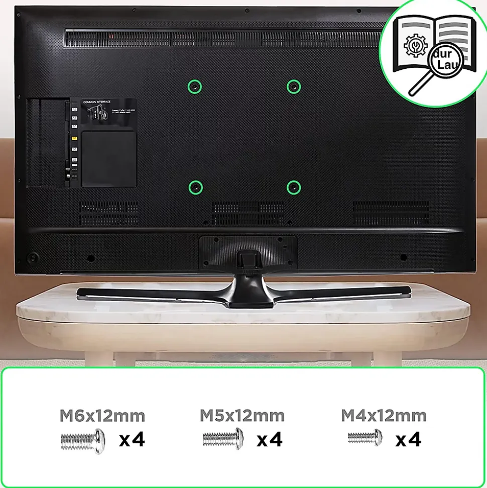 TVB0920 Support TV mural pour écran de 13 à 30 pouces Pivotant Inclinable Charge max 18 kg VESA 50 100 Télé LED LCD OLED Duronic