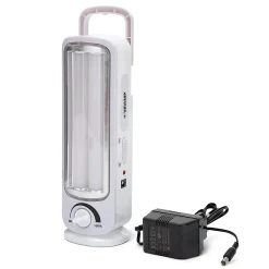 TWIX: Lampe portative rechargeable anti-coupures d'électricité, 2 tubes LED 300lm 23cm