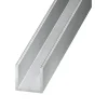 U aluminium brut 10 x 8 x 10 mm Ep. 1 mm, 1 m