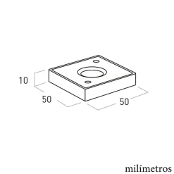 4un. rehausseur de meuble hauteur 10mm en résine plastique ABS ANTI-HUMIDITÉ couleur aluminium mat avec embout coulissant