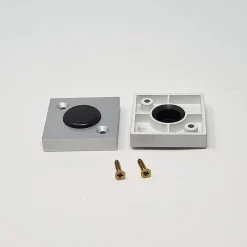 4un. rehausseur de meuble hauteur 10mm en résine plastique ABS ANTI-HUMIDITÉ couleur aluminium mat avec embout coulissant