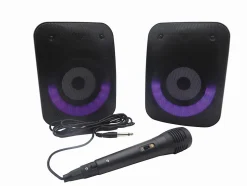Une paire d'Enceintes Stereo Puissantes Bluetooth iParty