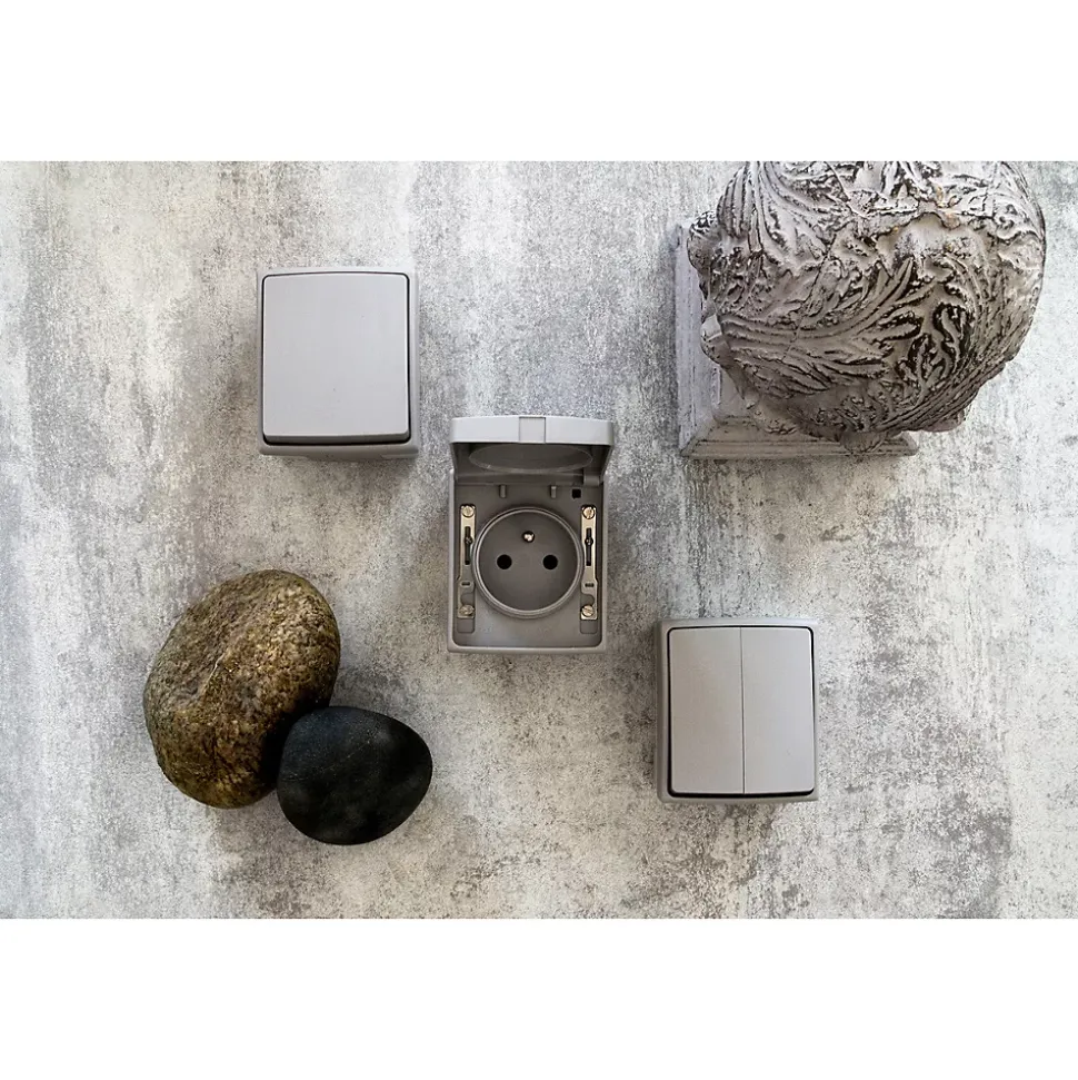 Va et vient + voyant IP55 Orok Zenitech