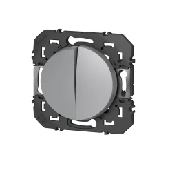 Va-et-vient et Poussoir Legrand Dooxie aluminium