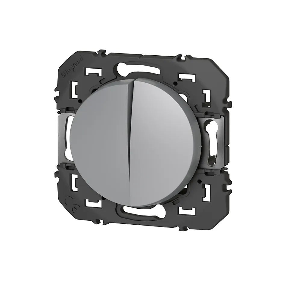 Va-et-vient et Poussoir Legrand Dooxie aluminium
