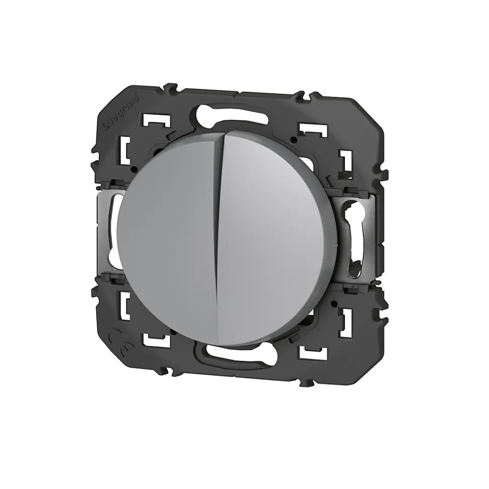 Va-et-vient et Poussoir Legrand Dooxie aluminium