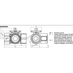 Vanne BS 3V F1"1/4 Kvs 16 - SIEMENS : VBI61.32-16