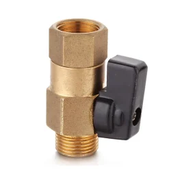 Vanne d'arrêt 1/4 de tour Mâle/Femelle 12x17 Diall