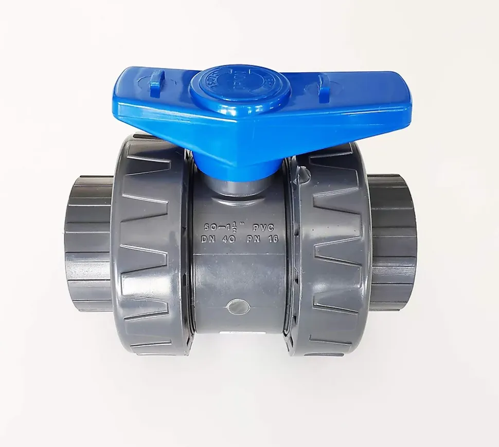 Vanne Interplast Fitt 50mm à coller double union démontable 5cm 50 mm PN16 PVC Pression Piscine