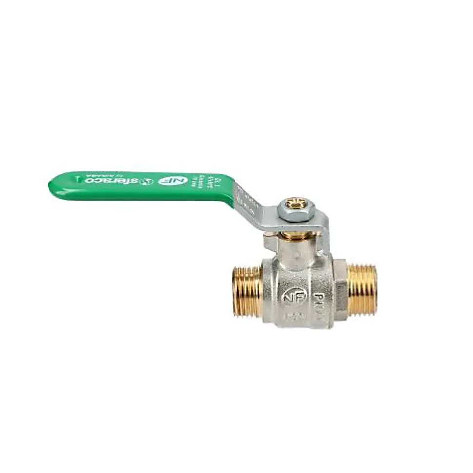 Vanne NF laiton nickelé - M 3/4' - Sferaco