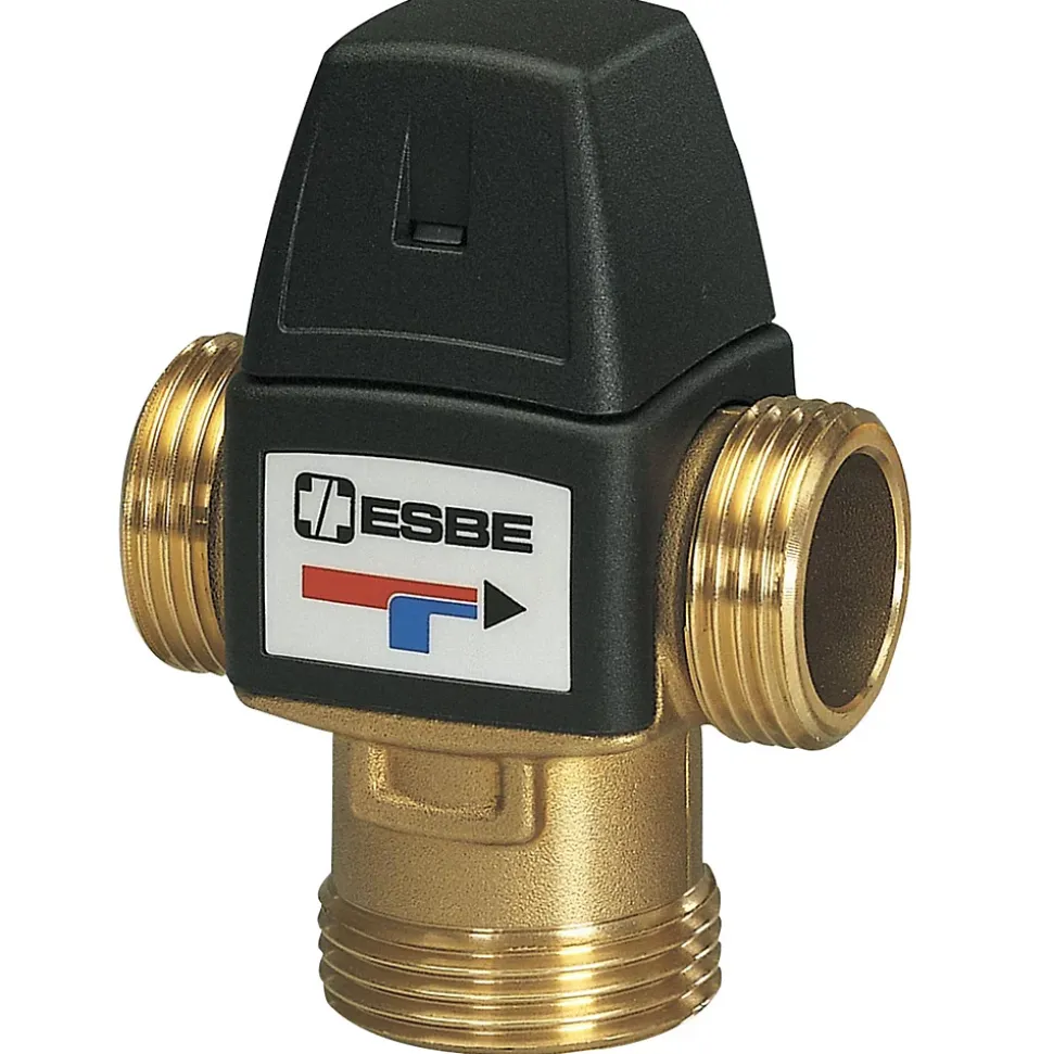 Vanne thermostatique VTA322 - Connexion: G3/4" - Largeur: 70 mm - Hauteur: 94 mm - Profondeur: 46 mm