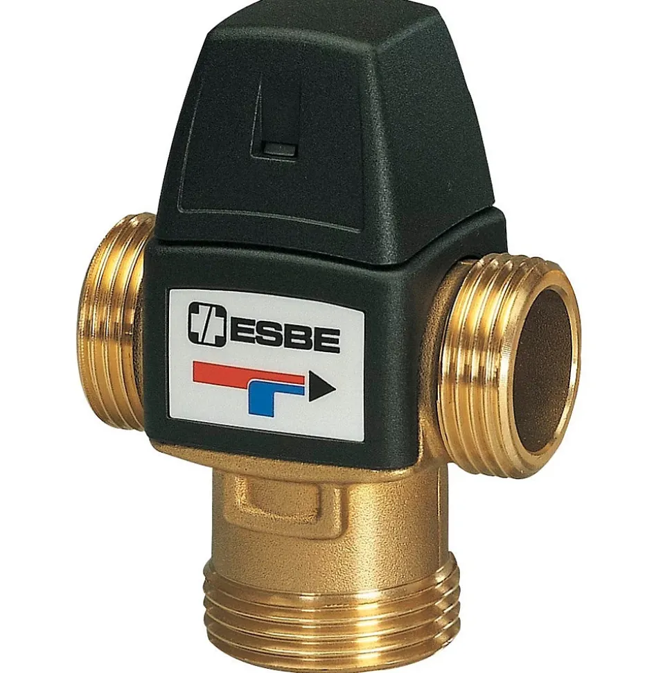 Vanne thermostatique VTA322 - Connexion: G3/4" - Largeur: 70 mm - Hauteur: 94 mm - Profondeur: 46 mm