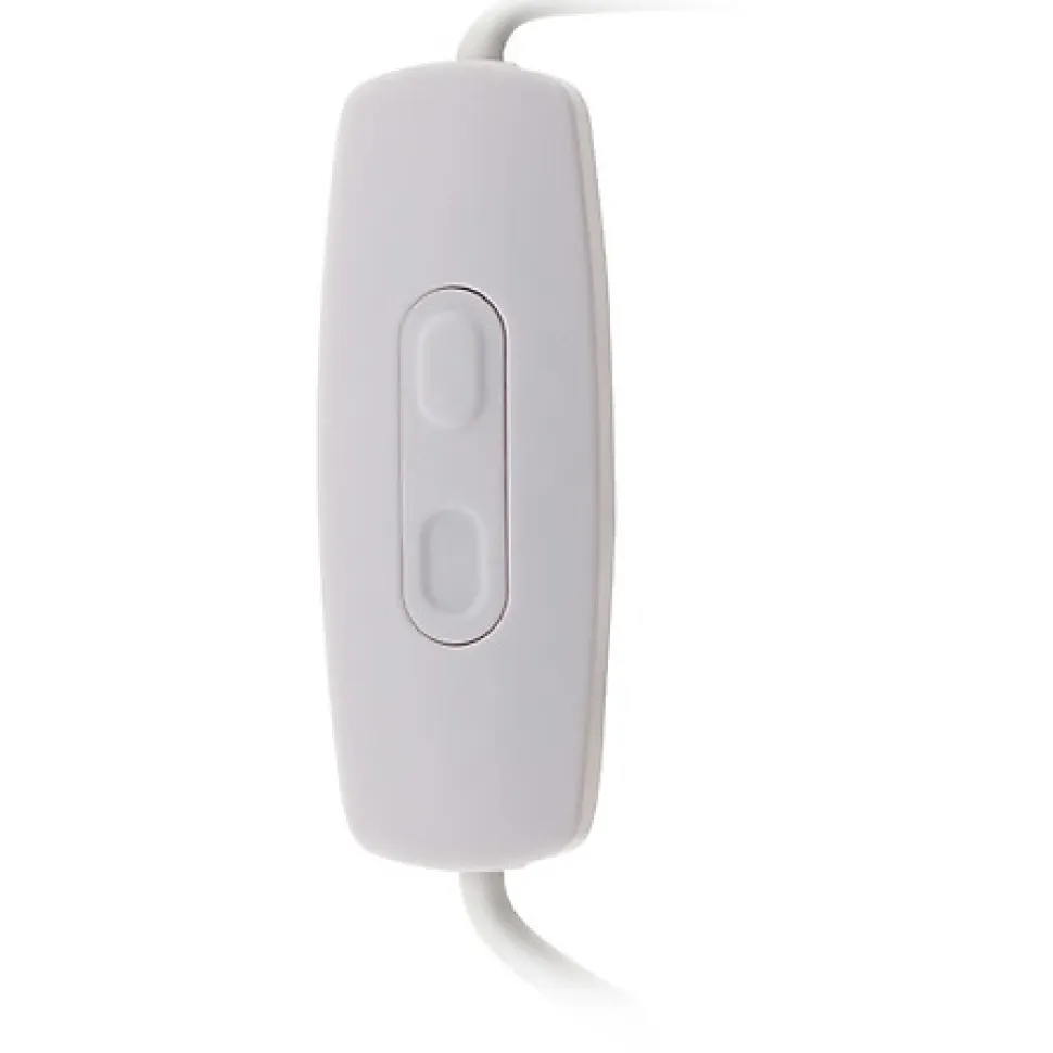 Variateur pour LED de 1 à 50 W précablé avec fiche 6A coloris blanc