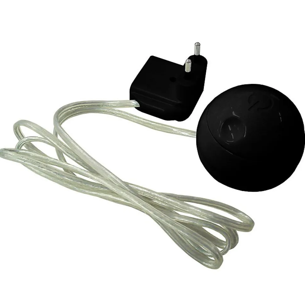 Variateur universel rotatif et prise gigogne noir
