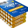 Varta LONGLIFE AAA Piles Alcalines - Pack de 24 Piles LR3 (AAA) 1200 mAh 1.5 V